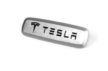 Tesla Aluminium Emblem für Fußmatten (1 Stk) Foto 2