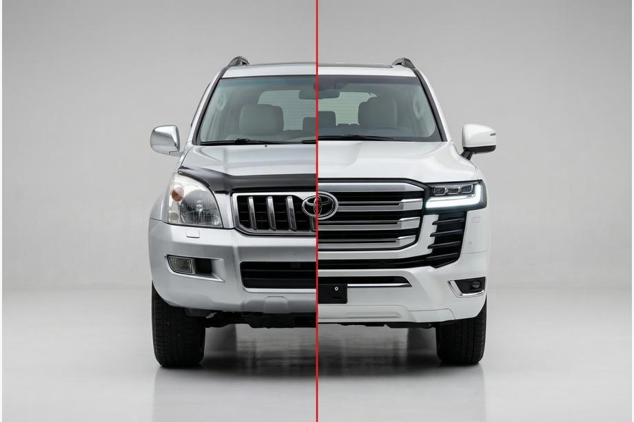 Toyota Land Cruiser Prado 120 2002-2009 Facelift Bodykit auf LC 300 Image