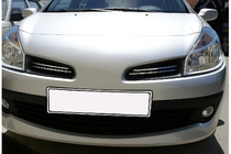 Renault Clio III 2005-2012 Chrom Kühlergrill Blenden (4 Stk, Edelstahl) Foto 1