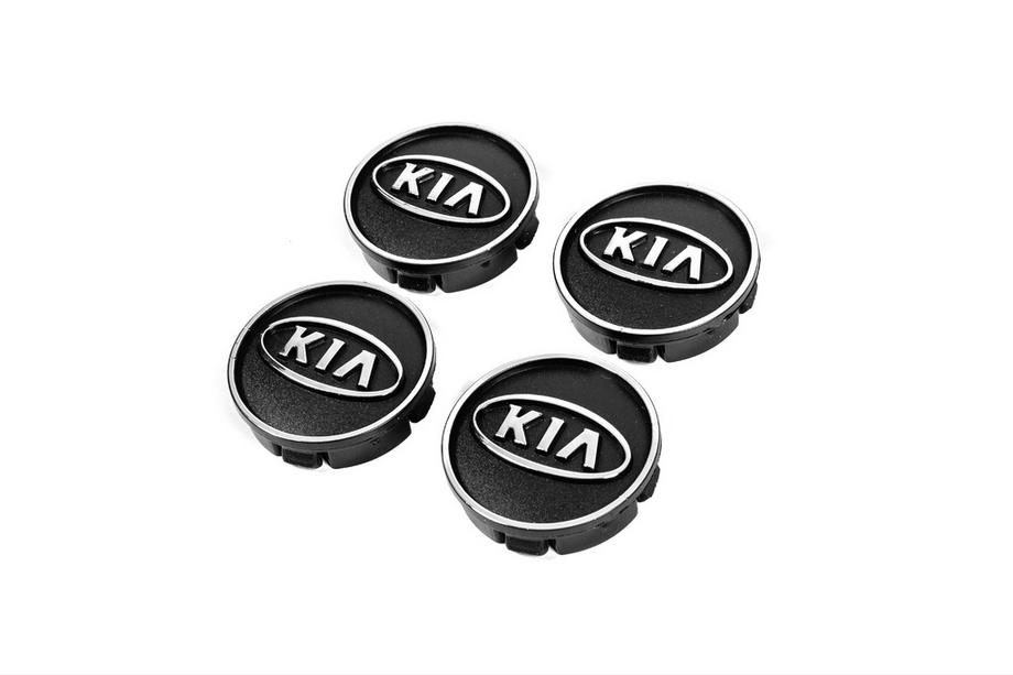 KIA Radnabenkappen Schwarz kia60tur-bl (59mm auf 55mm, 4 Stk) Image