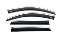 Kia Sorento II XM 2009-2014 Windabweiser mit Chromleiste (4 Stk, Niken) Foto 4