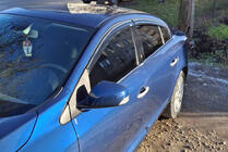 Renault Fluence 2009-2016 Windabweiser mit Chromleiste (4 Stk, Niken) Foto 1