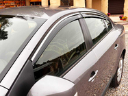 Renault Fluence 2009-2016 Windabweiser mit Chromleiste (4 Stk, Niken) Foto 9