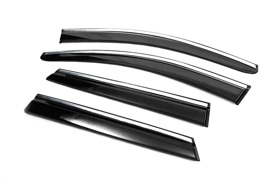 Nissan Qashqai 2014-2021 Sonderangebot Chrom Windabweiser (4 Stk., Sunplex Chrome) Foto 2