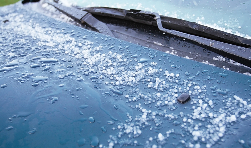 Was tun, wenn das Auto von Hagel erfasst wird?