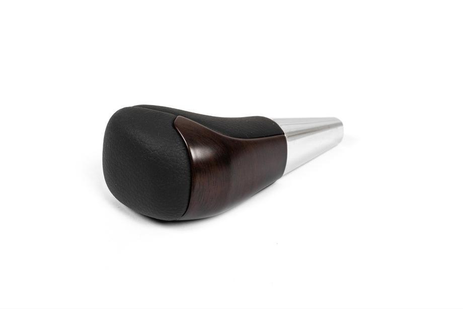 Toyota Land Cruiser Prado 150 2009-2023 Schaltknauf (Schwarzes Leder + Dunkles Holz) Image