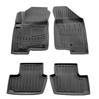 Stingray 3D Gummimatten (4 Stk, zwei Clips auf der Fahrerseite)