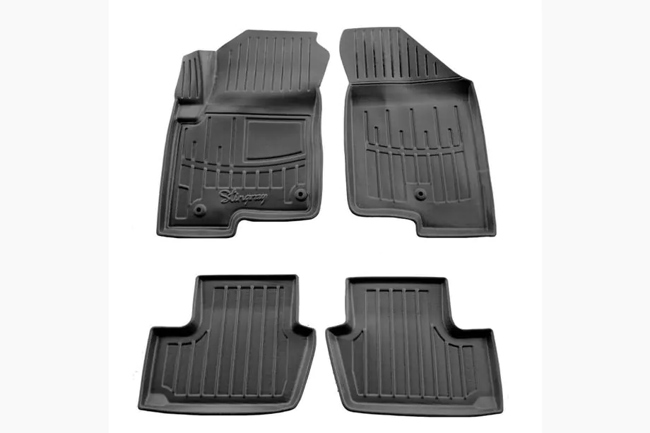 Jeep Compass 2006-2016 Stingray 3D Gummimatten (4 Stk, zwei Clips auf der Fahrerseite) Image