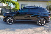 Hyundai Kona 2023- Windabweiser mit Chromleiste (4 Stk, Niken) Foto 5
