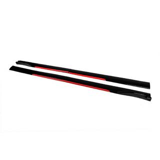 Universelle Seitenschweller Aufsätze Niken Red (ABS) (4Stk) Foto 2