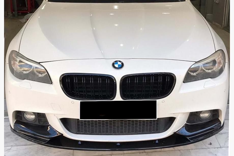 BMW 5 Series F10/F11 2010–2016 Frontspoiler DPT Lip V-2 (für M-Performance, Schwarz Glanz) Image