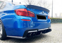 BMW 5 Series F10/F11 2010–2016 Heckdiffusor DPT V-1 (für M-Performance, Schwarz Glanz) Foto 6
