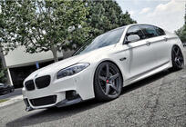 BMW 5 Series F10/F11 2010–2016 Frontspoiler DPT Lip V-3 (Für M-Performance, Schwarz Glanz) Foto 3