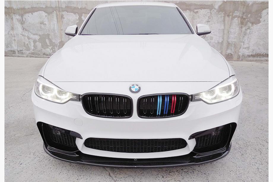 BMW 3 Series F30/F31 2012-2019 Frontspoiler DPT Lip V-1 (Für M3, Schwarz Glanz) Image