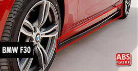 BMW 3 Series F30/F31 2012-2019 Schwellerverkleidungen DPT V-1 (für M-Sport Schweller, Schwarz Glanz) Foto 1