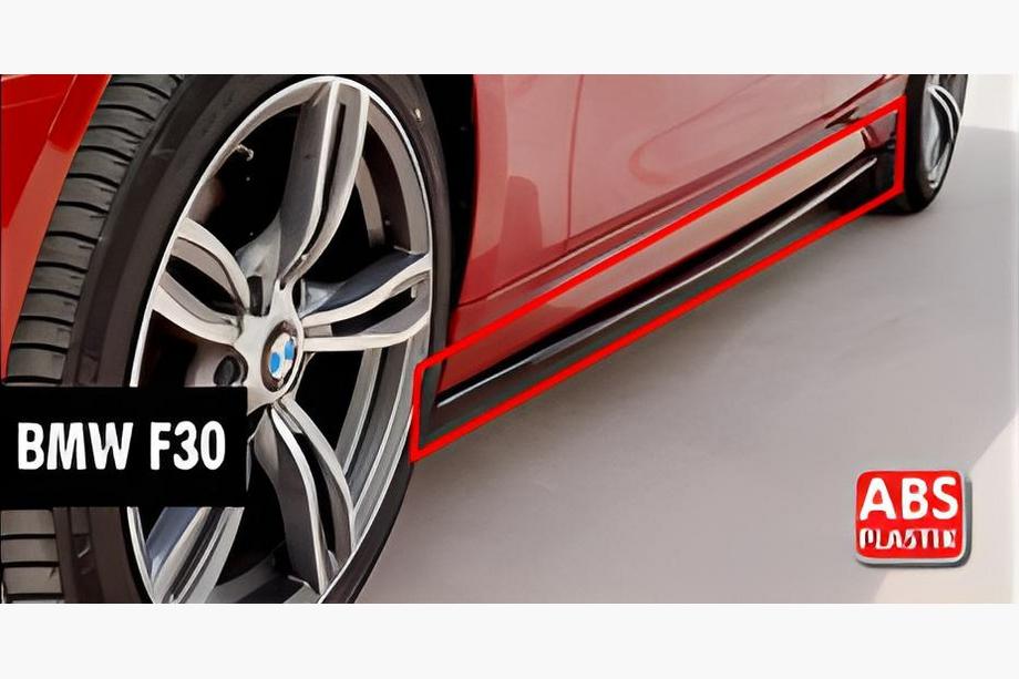 BMW 3 Series F30/F31 2012-2019 Schwellerverkleidungen DPT V-1 (für M-Sport Schweller, Schwarz Glanz) Image