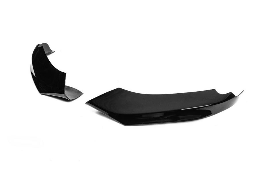 BMW 4 Series F32/F33/F36 2012-2020 Frontspoiler DPT Flap V-1 (für M-Technic, Schwarz Glanz) Foto 7
