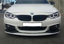 BMW 4 Series F32/F33/F36 2012-2020 Frontlippe für Frontstoßstange DPT LIP V-3 (für M-Sport, Schwarz glänzend) Foto 2