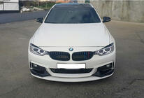 BMW 4 Series F32/F33/F36 2012-2020 Frontlippe für Frontstoßstange DPT LIP V-3 (für M-Sport, Schwarz glänzend) Foto 5