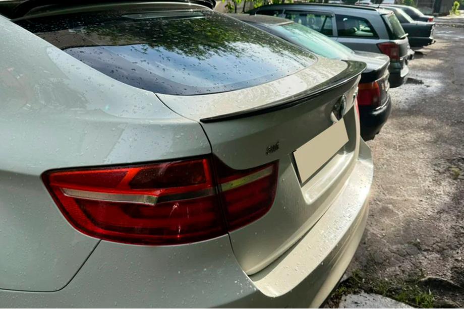 BMW X6 E71 2008–2014 DPT Heckspoiler (Schwarz Glanz) Foto 1