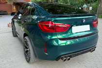 BMW X6 F16 2014-2019 DPT Heckspoiler (Schwarz Glanz) Foto 3