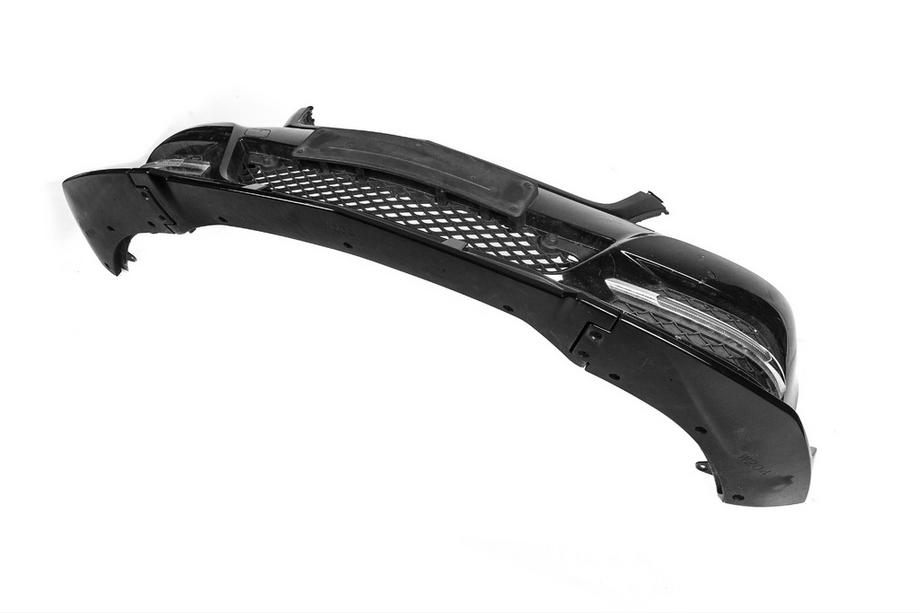 Mercedes C-class W204 2007-2015 Frontspoiler DPT V1 (2011-2015, Schwarz Glanz) Foto 17