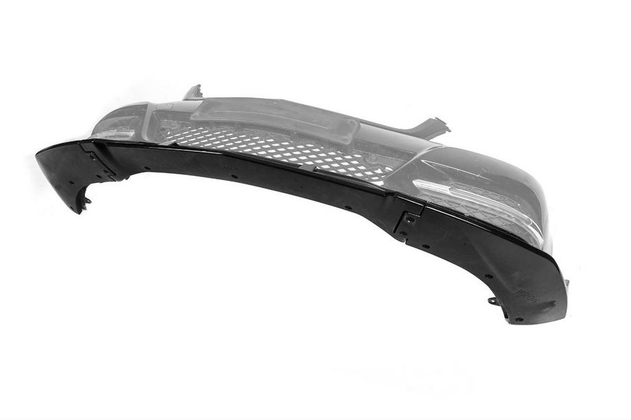 Mercedes C-class W204 2007-2015 Frontspoiler DPT V1 (2011-2015, Schwarz Glanz) Foto 9