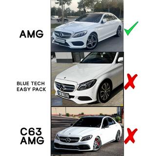 Frontspoilerlippe DPT V1 (2014-2018, nur für AMG-Line, Schwarz Glanz) Mercedes C-сlass W205 2014-2021 Foto 3