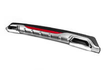 Universal Heckdiffusor DPT AMG Style V-4 (ABS) (Grau+Schwarz Glanz) Foto 2
