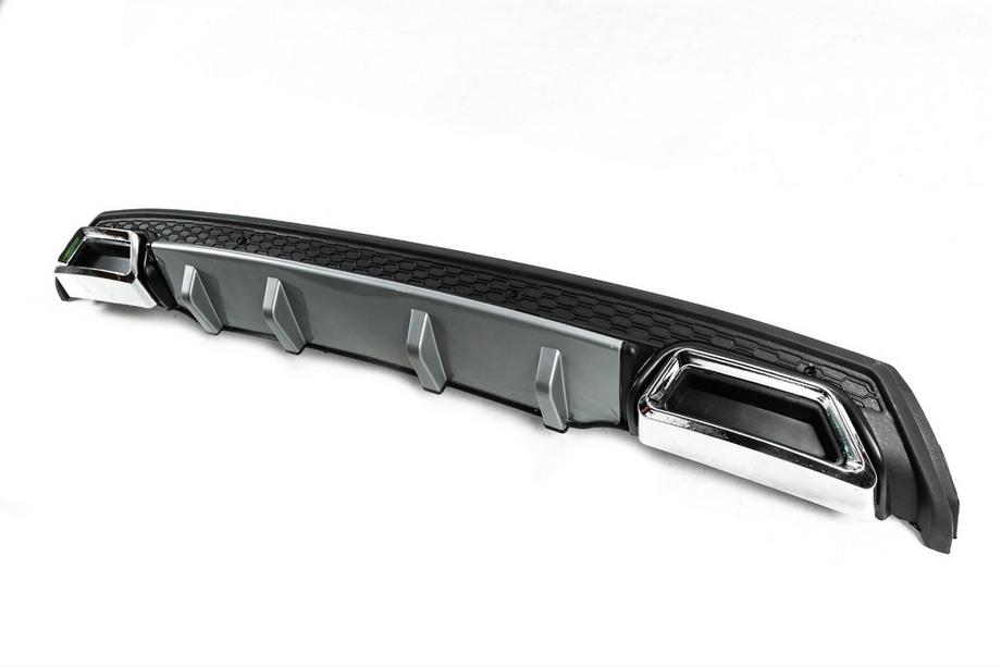 Universeller Heckdiffusor DPT V-4 (ABS) (Grau + Schwarz Glanz) Foto 2