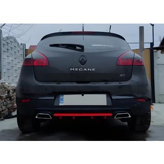 Universeller Heckdiffusor DPT V-5 (ABS) (Rot+Schwarz Glanz) Foto 2