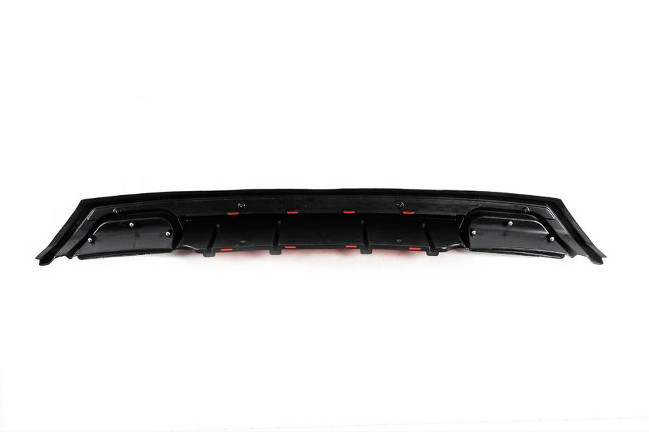 Universeller Heckdiffusor DPT V-5 (ABS) (Rot+Schwarz Glanz) Foto 4