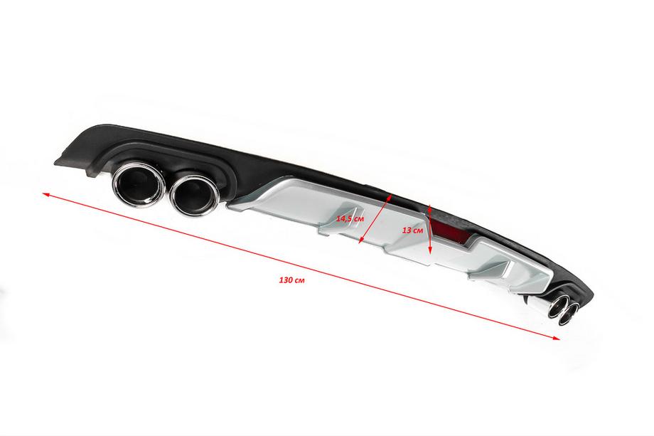 Universeller Heckdiffusor DPT V-6 (Grau + Matt-Schwarz) Foto 4