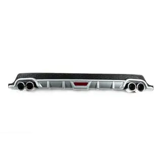 Universal Heckdiffusor DPT V-8 (ABS) (Grau+Schwarz Glanz) Foto 3