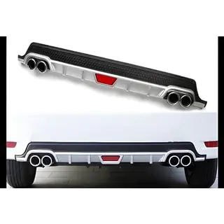 Universal Heckdiffusor DPT V-8 (ABS) (Grau+Schwarz Glanz) Foto 2