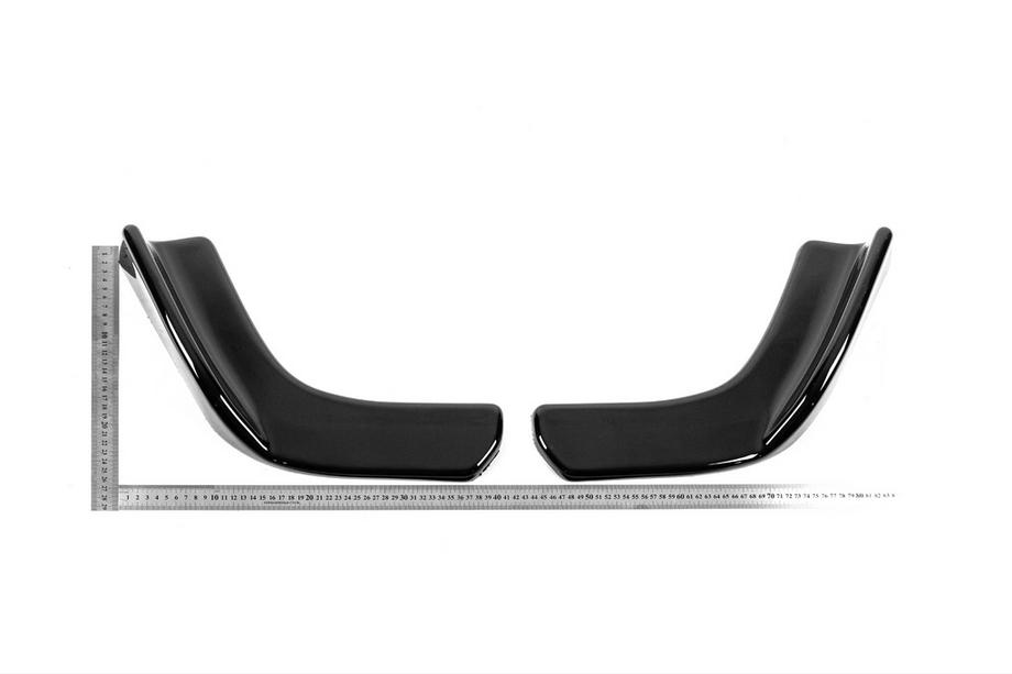 Universelle Frontlippe DPT V-1 (ABS) (2Stk) (Schwarz Glanz) Foto 7