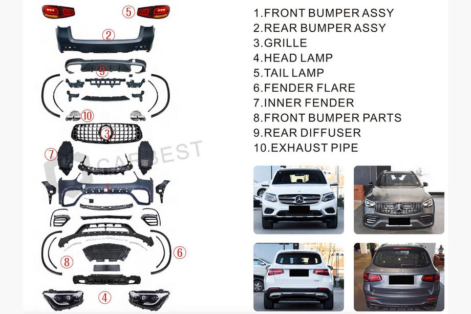 Mercedes GLC X253 2015-2022 Facelift Paket auf GLC63 2022 Foto 15