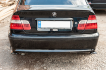 Universelle Flap Heckstoßstangenabdeckung DPT (ABS) (2Stk) (Schwarz Glanz) Foto 13