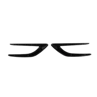 Universelle seitliche Lufteinlässe DPT V-2 (ABS) (2Stk) (Schwarz Glanz) Foto 3
