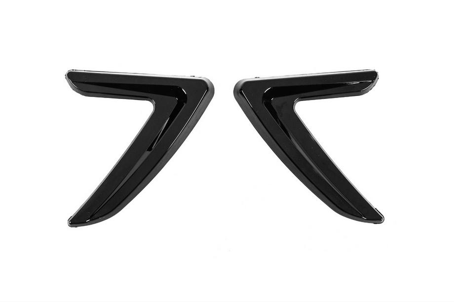 Universelle seitliche Lufteinlässe DPT V-3 (ABS) (2Stk) (schwarz glänzend) Foto 4