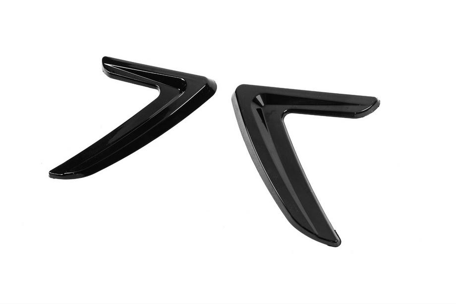 Universelle seitliche Lufteinlässe DPT V-3 (ABS) (2Stk) (schwarz glänzend) Foto 10