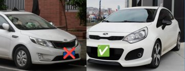 Kia Rio 2012-2017 Spiegelabdeckungen BMW-Style (mit Blinker, 2 Stk) Foto 2