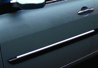 Renault Megane II 2004-2009 Schmale Türleisten 2006-2010 (4 Stk, Edelstahl) Foto 1
