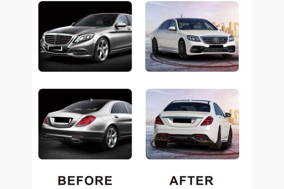 Mercedes S-class W222 2013-2022 S63 AMG-2018 Facelift Bodykit Image