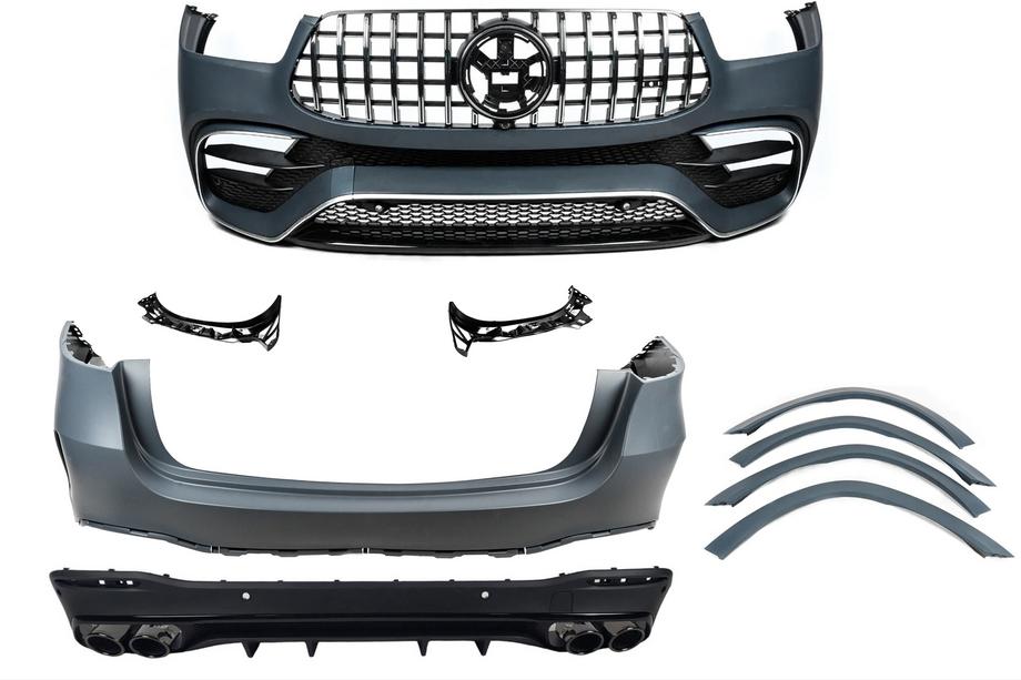 Mercedes GLE W167 2018- AMG GLE53 2018-Design Bodykit-Set (mit kompletter Heckstoßstange) Image