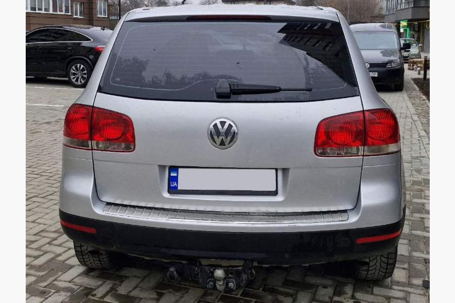 Volkswagen Touareg 2002–2010 Heckstoßstangenschutz Carmos Edelstahl Foto 1