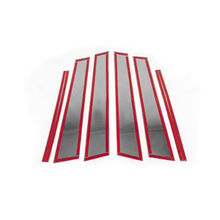 Edelstahl Türsäulen Abdeckungen (6 Stk) Volkswagen Golf 6 2008-2014 Foto 4