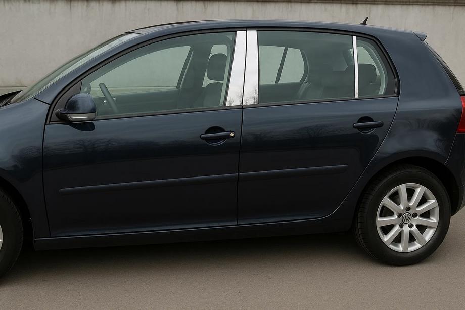 Volkswagen Golf 5 2003-2009 Edelstahl Türsäulen Abdeckungen (6 Stk) Image