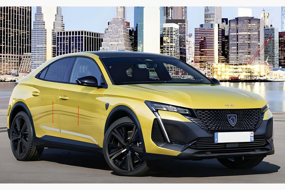 Peugeot 408 2022- Türleisten Edelstahl (4 Stück) Image