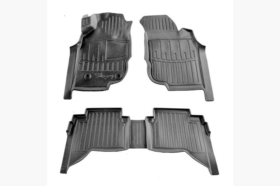 Toyota Hilux 2006-2015 Gummimatten Stingray 3D (Crew Cab, 5 Stk) Image